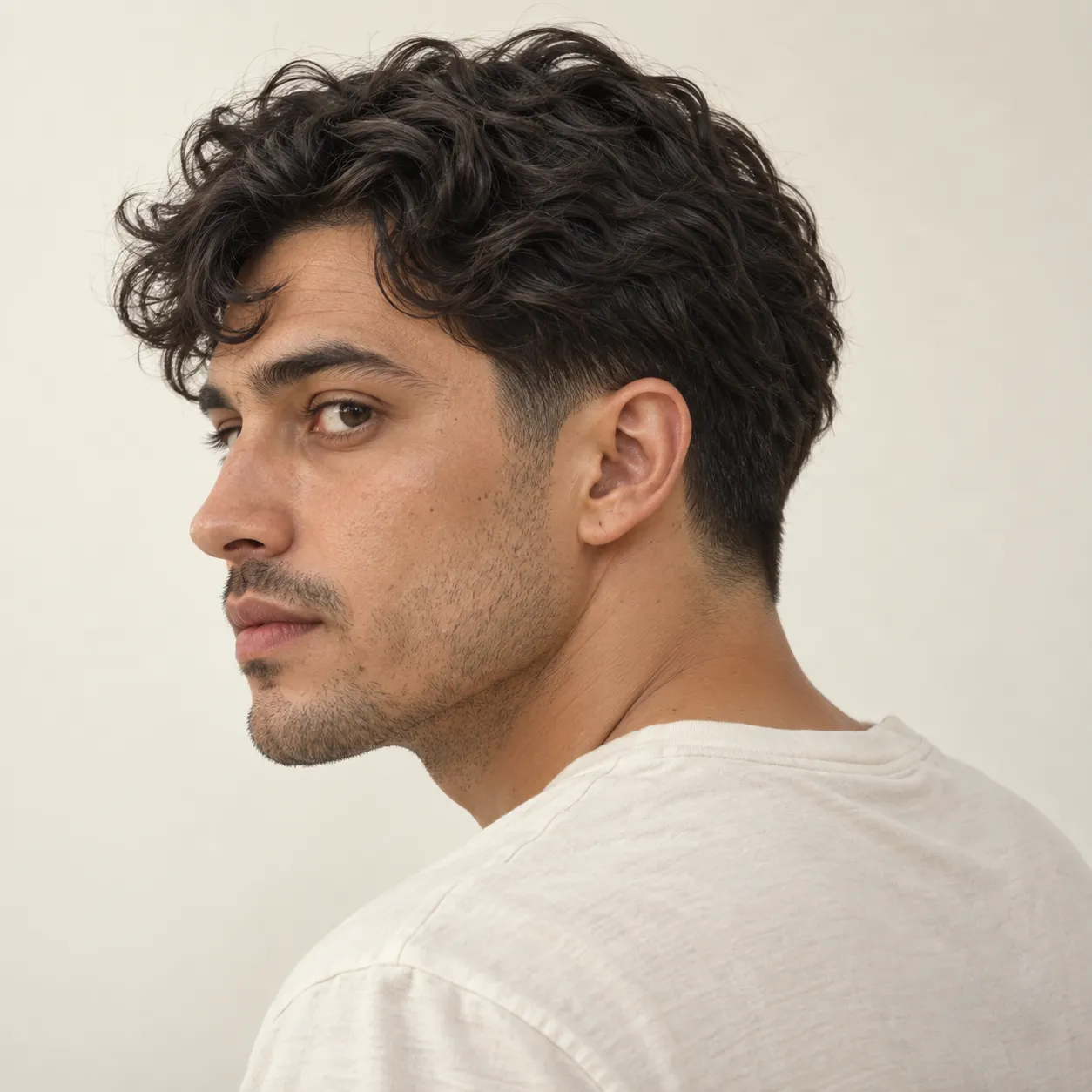 Editorial reference showing a low taper with a wavy top and soft perimeter.